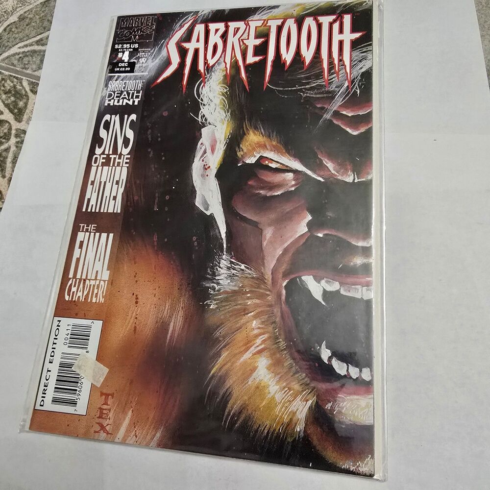 Sabretooth #4 (1993) Death Hunt Final Chapter Marvel Comic